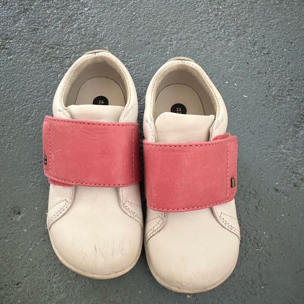 Kids White and Pink Shoes